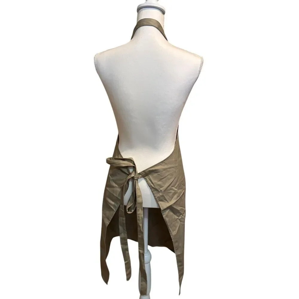Honeysuckle White Classic Solid‎ Full Apron Tan  Kitchen Cooking